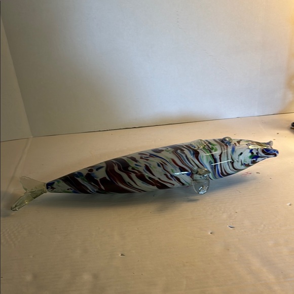 Handcrafted Multicolor Glass Fish Decor - Picture 2 of 5